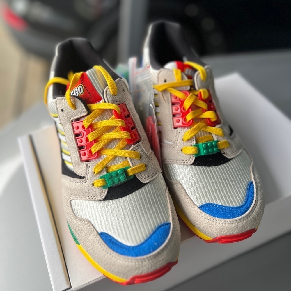 Adidas LEGO x ZX 8000 'A-ZX Series - Mixed Blocks' Size 8.5 NIB